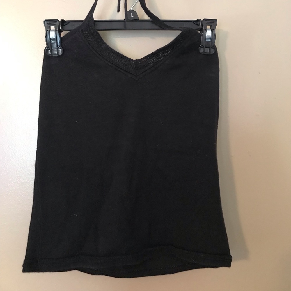 Black halter top